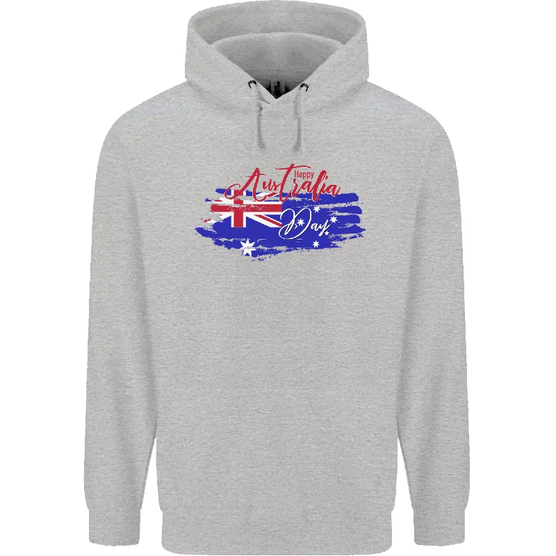 Amazing Deals Happy Australia National Day Flag Mens 80% Cotton Hoodie
