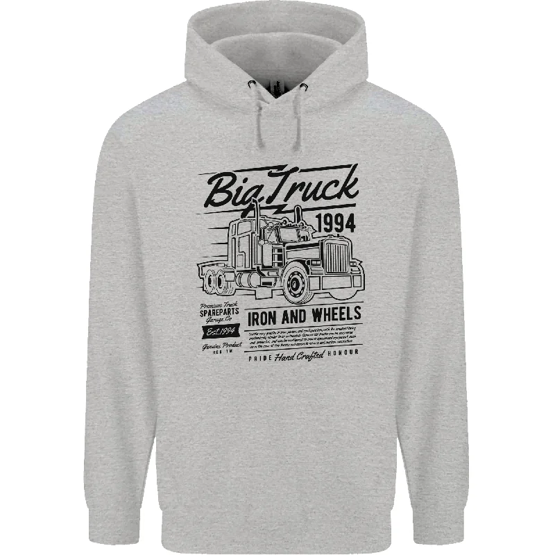Today’s Special HGV Driver Big Truck Lorry Mens 80% Cotton Hoodie