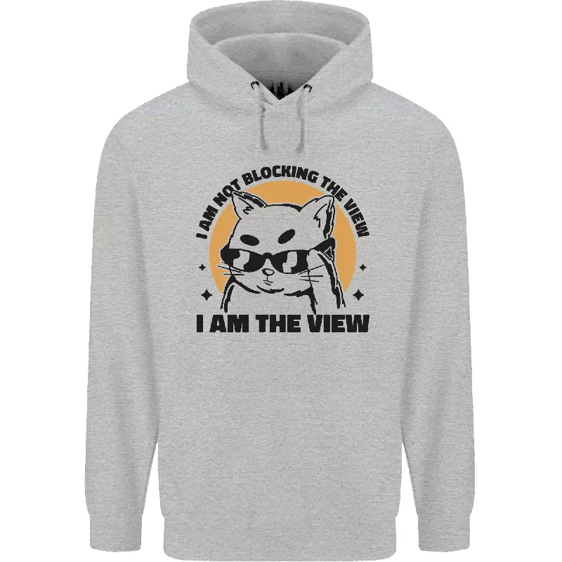 TIME-Limited Offer I am the View Funny Cat Mens 80% Cotton Hoodie