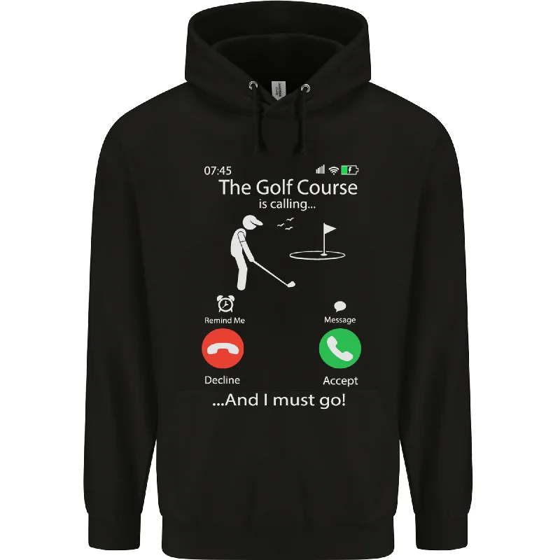 Great Bargains Golf Is Calling Golfer Golfing Funny Mens 80% Cotton Hoodie