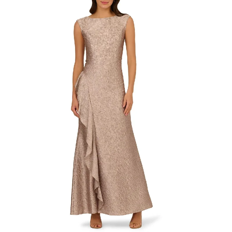 Exclusive Online Offer Adrianna Papell Womens Shmmer Jacquard Evening Dress