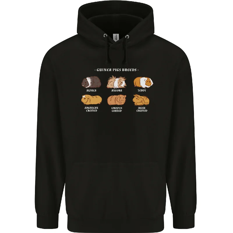 Discount Extravaganza Guinea Pig Breeds 3 Mens 80% Cotton Hoodie