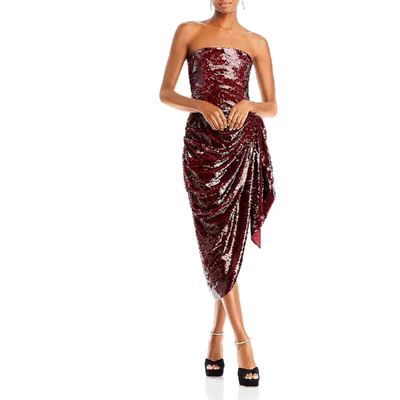 New Markdowns Cinq a Sept Womens Shea Sequined Midi Cocktail And Party Dress