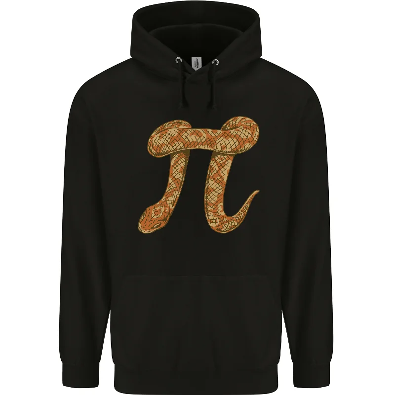 Midnight Sale Funny Maths Snake Pi Symbol Mens 80% Cotton Hoodie