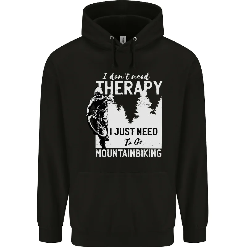 Deal Zone I Need to Go Mountain Biking Funny Cycling Mens 80% Cotton Hoodie