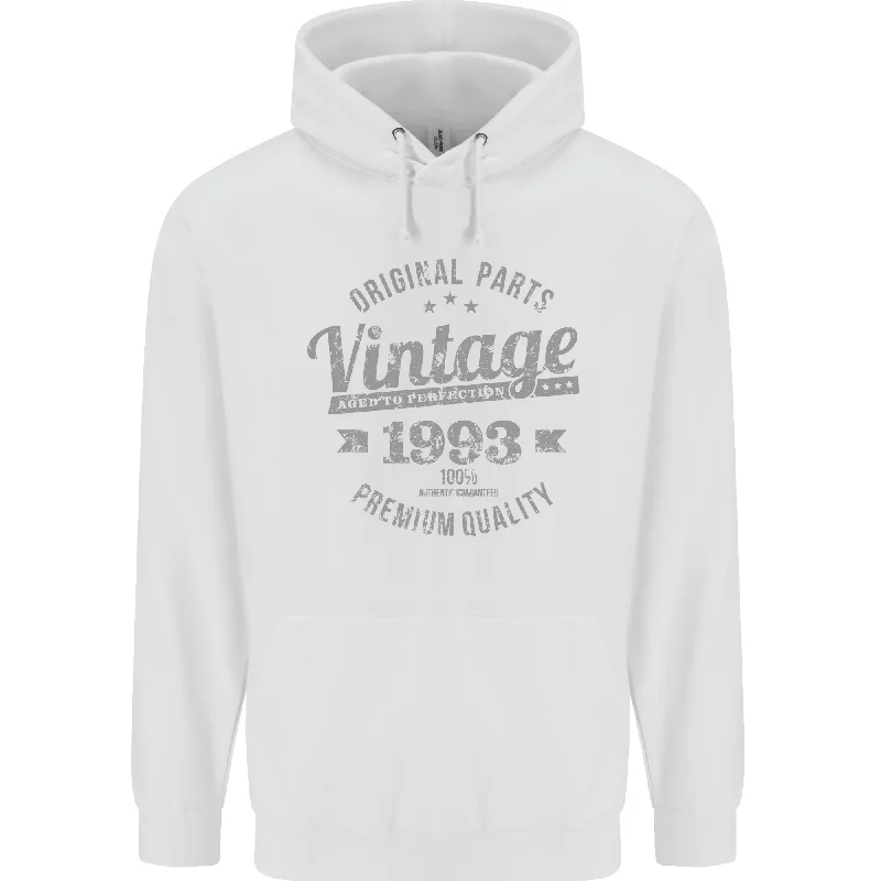 Crazy Savings Vintage Year 31st Birthday 1993 Mens 80% Cotton Hoodie White