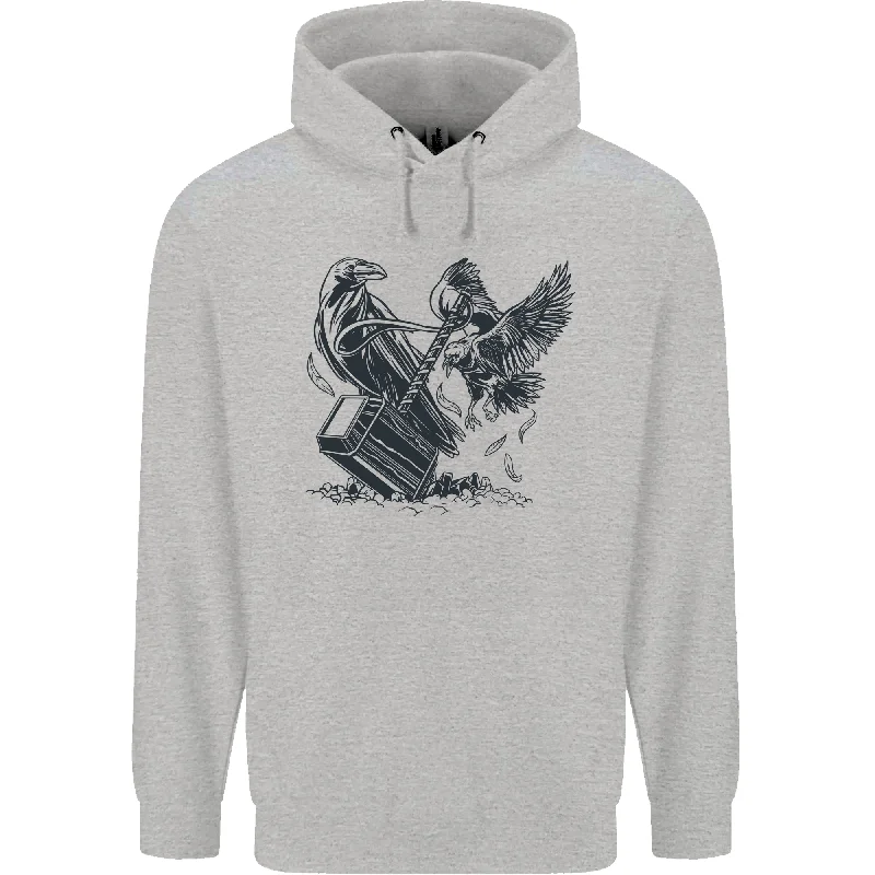 Huge Savings Hammer and Raven Vikings Mens 80% Cotton Hoodie