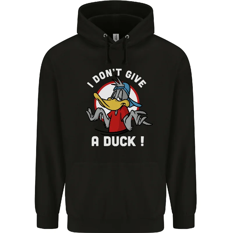 Flash Deals I Don't Give a Duck Funny Offensive Joke Rude Mens 80% Cotton Hoodie
