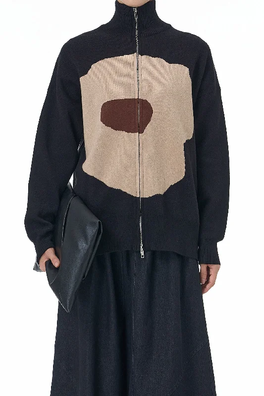 Buy More, Save More Terra Fusion Black Zip Sweater