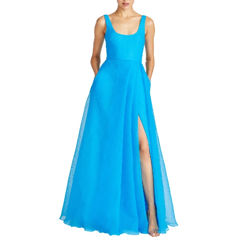 Quick Sale ML Monique Lhuillier Womens Split Hem Full Length Evening Dress