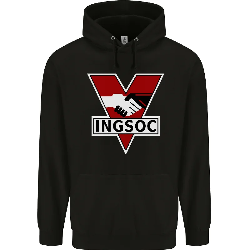 Deal of the Day INGSOC George Orwell English Socialism 1994 Mens 80% Cotton Hoodie