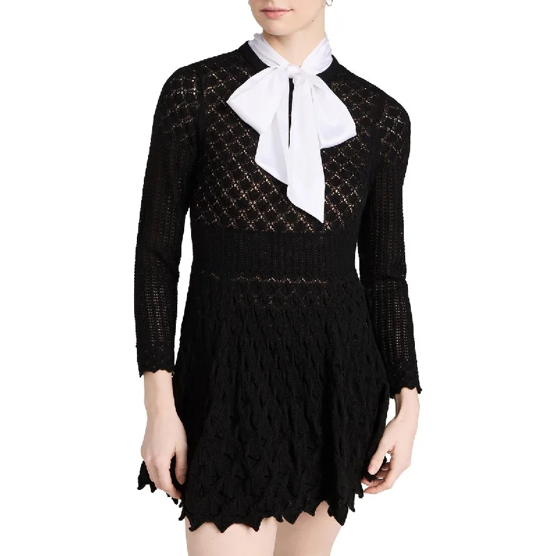 Markdown Madness Alice and Olivia Womens Sweaterdress Mini