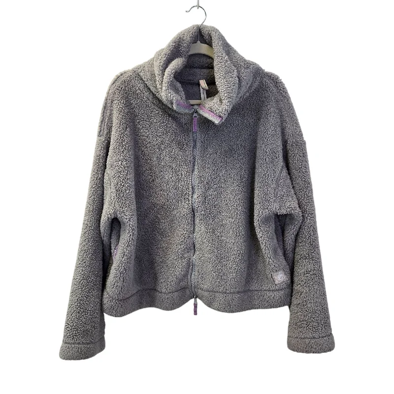 Deal Zone Free People Movement Oversized Faux Fur Cropped Full Zip Jacket Size Small
