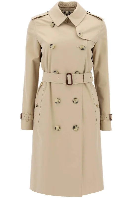 Bargain Prices Mid-length Kensington Heritage Trench Coat  - Beige