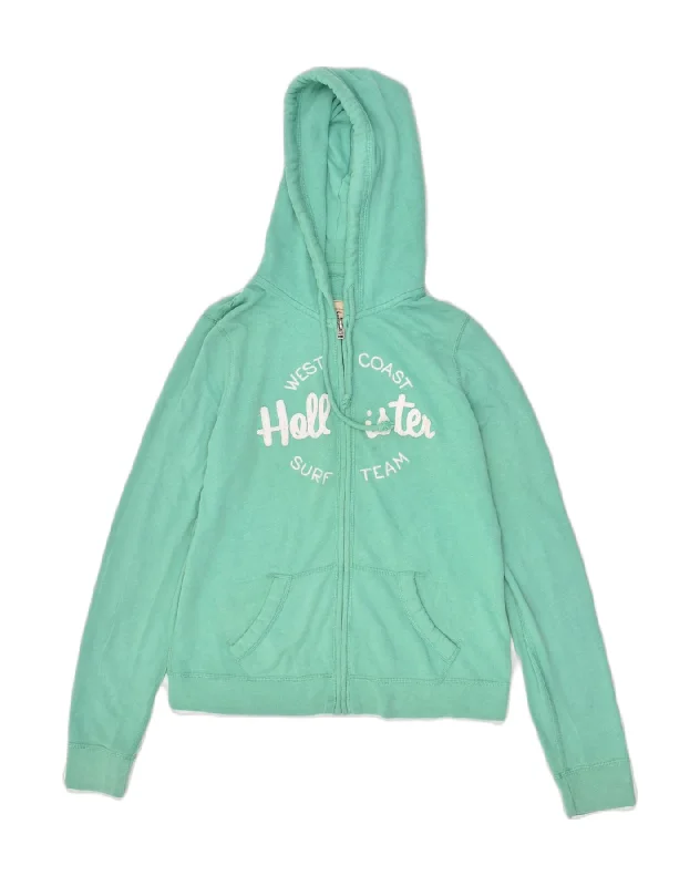 Exclusive Access HOLLISTER Womens Graphic Zip Hoodie Sweater UK 14 Large Green Cotton Exclusive Access HOLLISTER Womens Graphic Zip Hoodie Sweater UK 14 Large Green Cotton