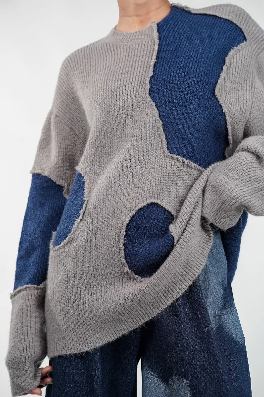 Friends and Family Sale Shadow Sea Patch Sweater