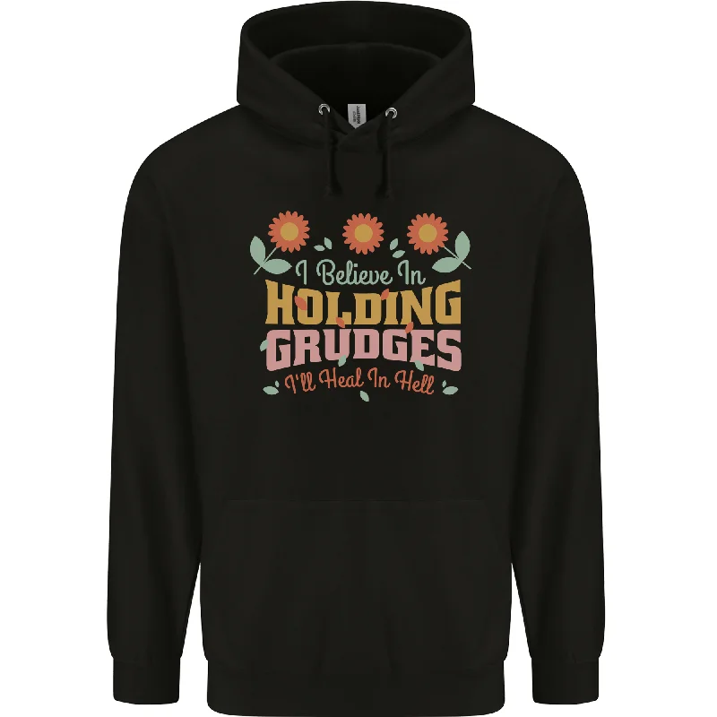 Today’s Deal I Believe in Holding Grudges Funny Quote Mens 80% Cotton Hoodie