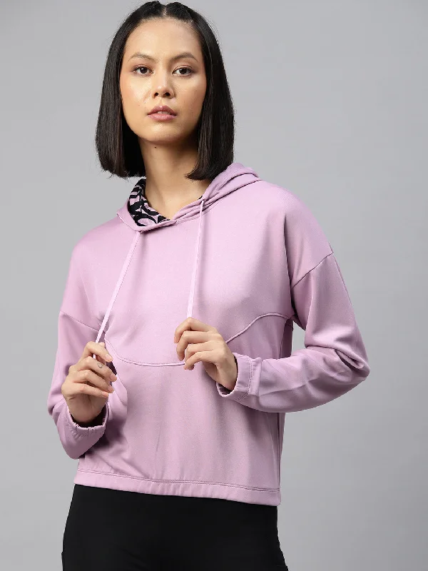 Price Reduction Alcis Women Anti-Static & DryTech Printed Hooded Sweatshirt