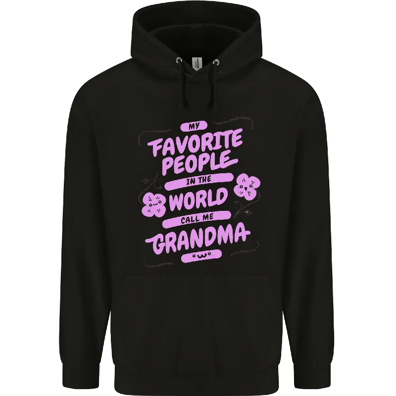 Price Drop Funny Grandma Favourite People Grandparents Mens 80% Cotton Hoodie