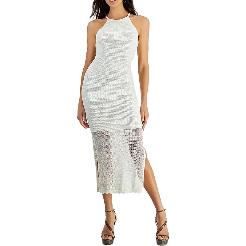 Overstock Guess Womens Lana Mesh Open Back Maxi Dress