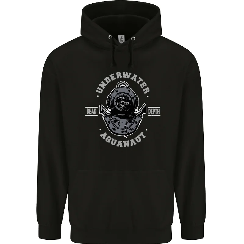 Buy More, Save More Underwater Aquanaut Scuba Diving Diver Mens 80% Cotton Hoodie
