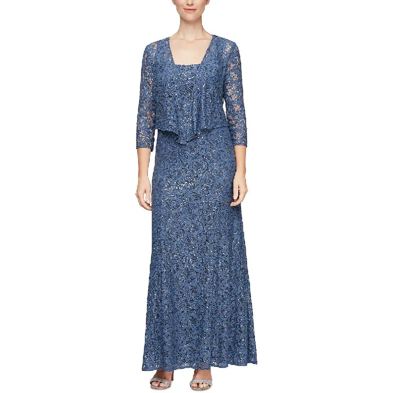Don't Miss Alex Evenings Womens Lace 2PC Evening Dress
