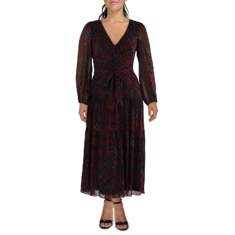 Big Savings Lauren Ralph Lauren Womens Paisley Recycled  Maxi Dress