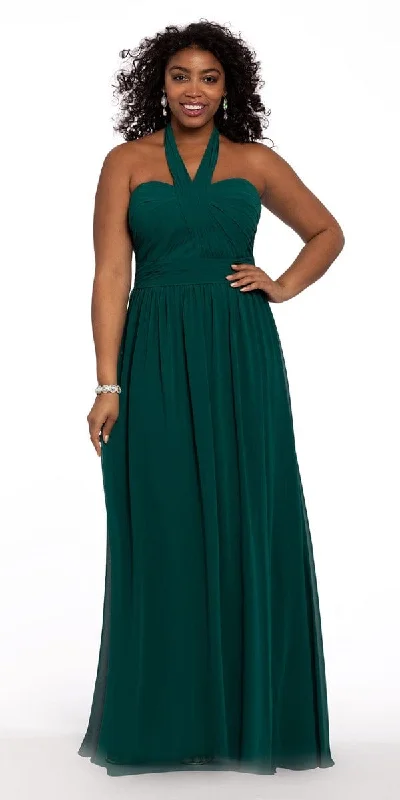 Special Discount Tie Neck Halter Dress - Petite