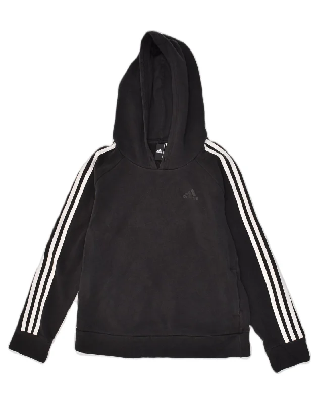 Lowest Price ADIDAS Womens Hoodie Jumper UK 10 Small Black Cotton