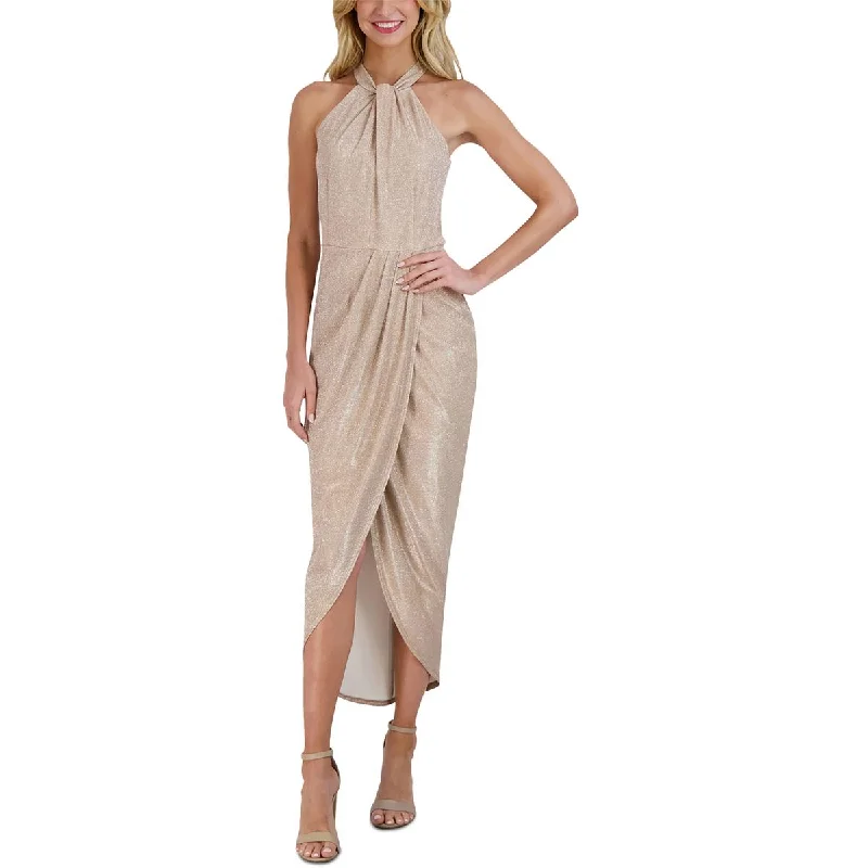 Lowest Price Julia Jordan Womens Tie Neck Tulip Hem Cocktail And Party Dress