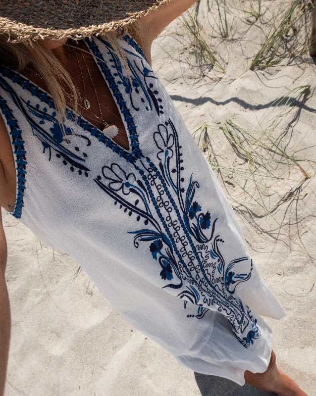 Year-End Sale Brixley Embroidered Mini Dress