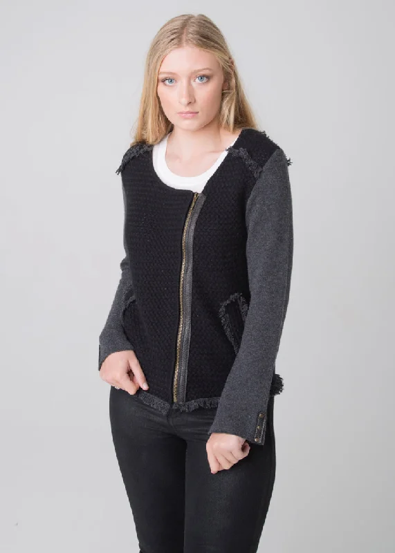 Buy More, Save More COCO Biker with Leather - Black & Charcoal