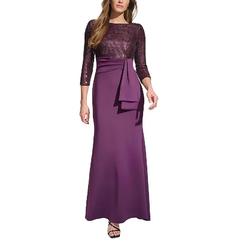 Take Advantage Eliza J Womens Sequined Formal Evening Dress