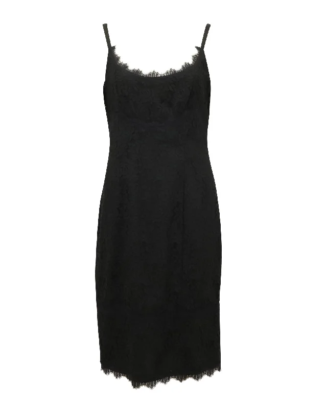 Clearance Sale Diane Von Furstenberg Olivia Lace Dress in Black Nylon