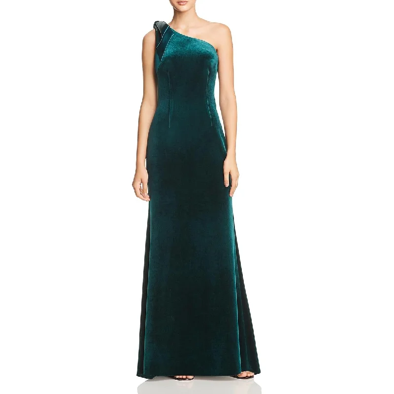 Inventory Reduction Eliza J Womens Velvet One Shoulder Evening Dress