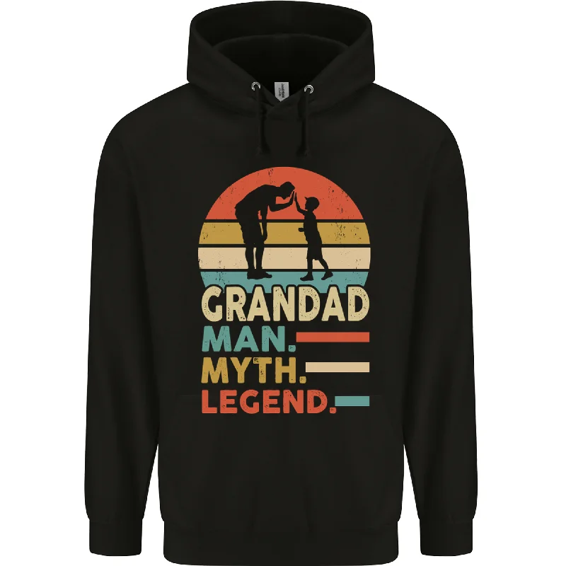 Super Bargain Grandad Man Myth Legend Funny Fathers Day Mens 80% Cotton Hoodie