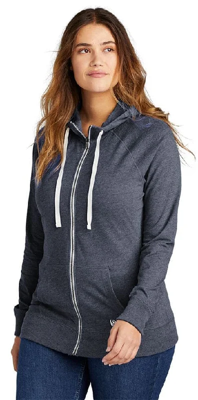 Special Savings New Era Ladies Custom Sueded Cotton Blend Full-Zip Hoodie