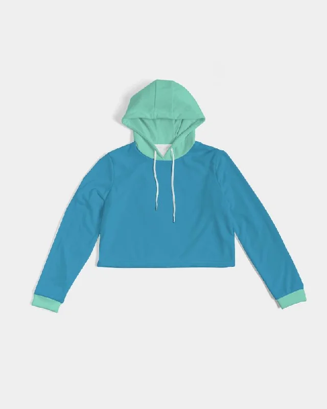 Limited Availability Lani Color Block Cropped Hoodie