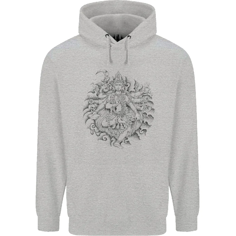 YEAR-End Clearance Goddess Shiva Hindu God Hinduism Religion Mens 80% Cotton Hoodie