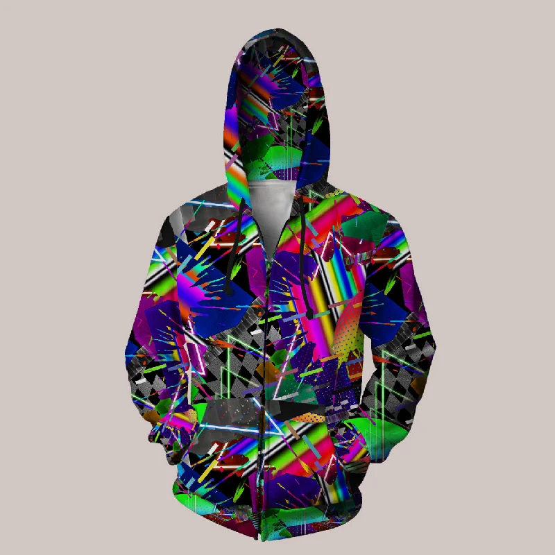 Limited Time Discount Flashback Hoodie – Retro 80s Lo-fi Psychedelic Art
