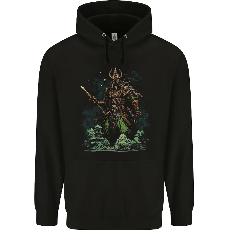 Bargain Bin Guan Yu Chinese God of War Fantasy MMA Mens 80% Cotton Hoodie