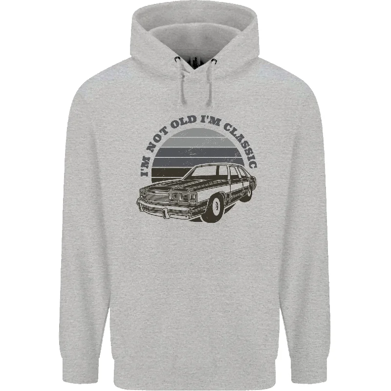 Closeout Im Not Old Im a Classic Mens 80% Cotton Hoodie
