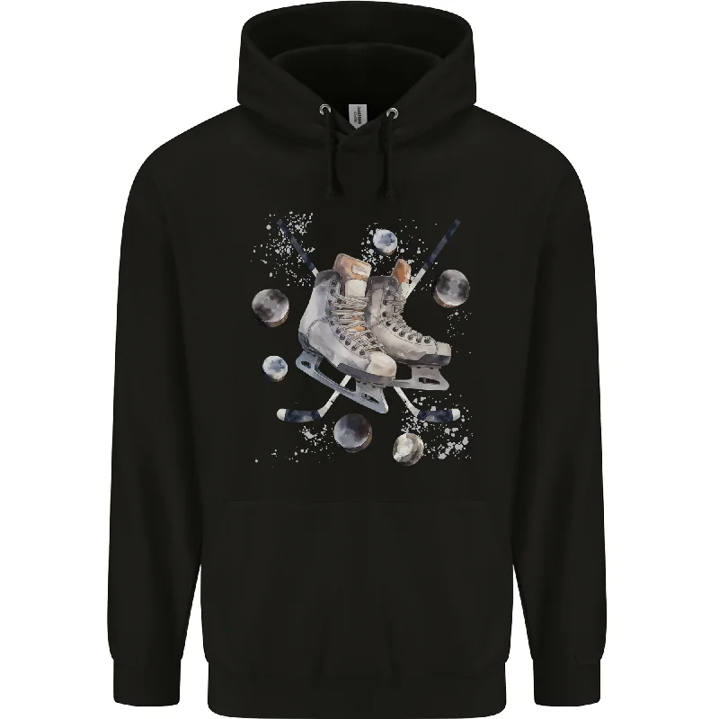 Price Cut Ice Hockey Boots Stick & Pucks Mens 80% Cotton Hoodie