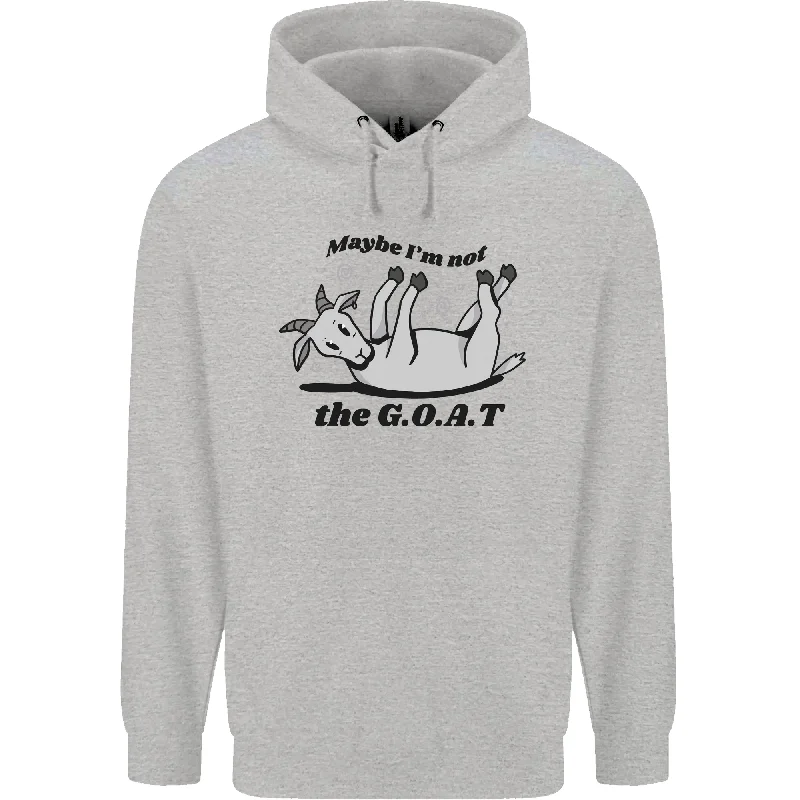 Weekend Flash Sale Funny Maybe I'm Not the GOAT Farming Mens 80% Cotton Hoodie
