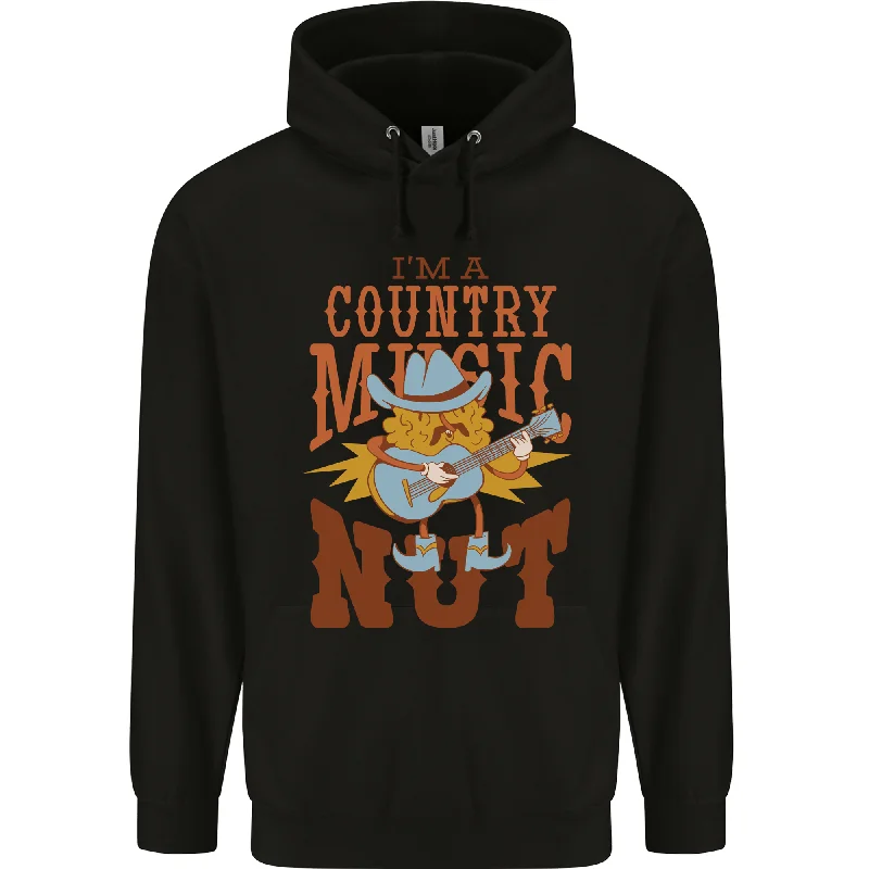 Discount Deals I'm a Country Music Nut Guitar Mens 80% Cotton Hoodie