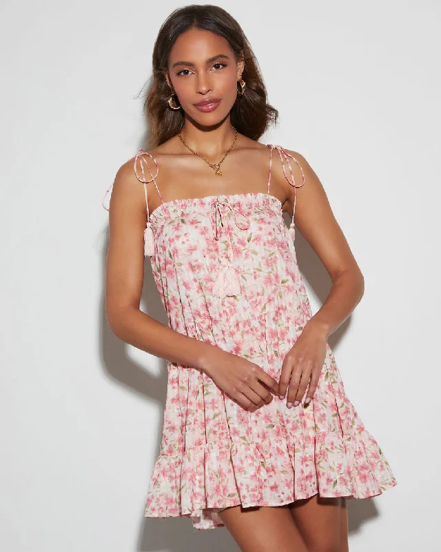 Price Blitz Lucianna Floral Babydoll Mini Dress