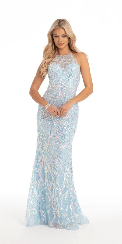 Can't Miss Illusion Sequin Racer Back Dress