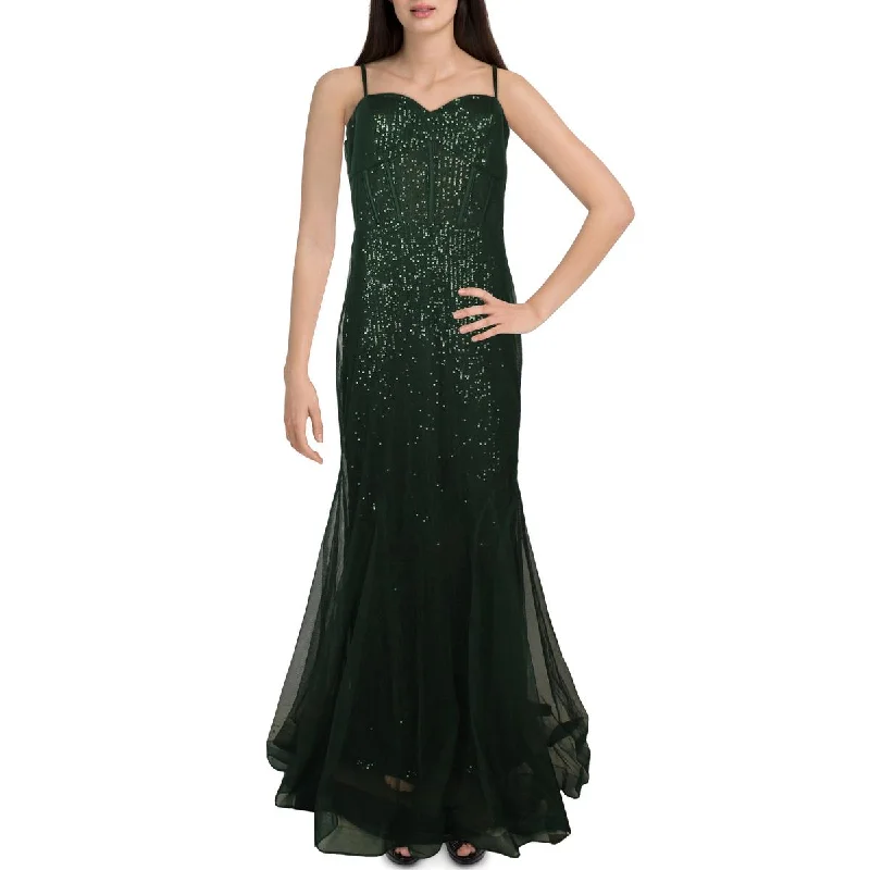 Fantastic Deals Xscape Womens Sequined Long Evening Dress