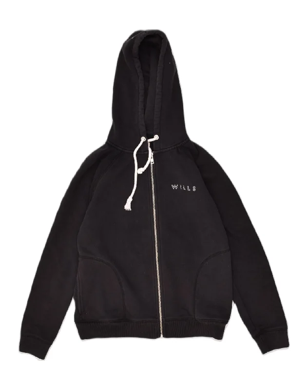 Special Savings JACK WILLS Womens Loose Fit Zip Hoodie Sweater UK 10 Small Black Cotton Special Savings JACK WILLS Womens Loose Fit Zip Hoodie Sweater UK 10 Small Black Cotton