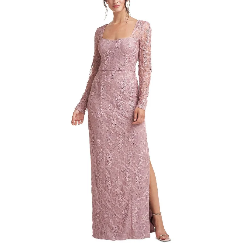 Hot Deal JS Collections Womens Lace Embroidered Evening Dress